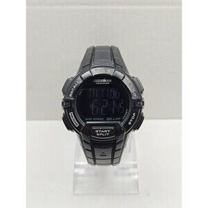 Timex Ironman Rugged 30 Laps Watch Indiglo 45mm Black Chrono Digital New Battery